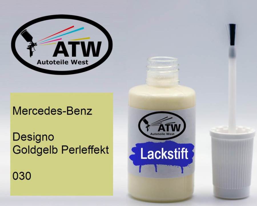 Mercedes-Benz, Designo Goldgelb Perleffekt, 030: 20ml Lackstift, von ATW Autoteile West.